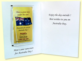 Sharp Australia Day card - inside